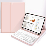 Funda Con Teclado Para iPad 6ta / 5ta Generacion Color Rosa