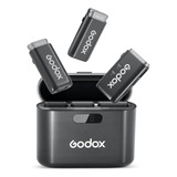 Godox Wec Kit 2 Micrófono Lavalier Inalámbrico Con Cancelaci