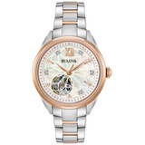 Bulova Classic 98p170 Zafiro Diamond Reloj Mujer 34mm