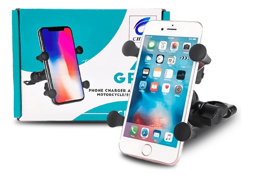 Suporte De Celular Universal Garra Com Carregador Para Moto