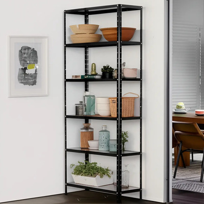 Anaquel ADF-5 Negro 6 Niveles 190x84x30cm Soporta 300kg Acero | Meses sin interés