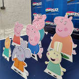 Paquete Pepa Pig Coroplast Figuras Para Fiestas