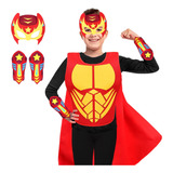 Irolewin Disfraces De Superhéroes Para Niños Capas Y Máscara