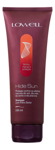 Lowell Hide Sun - Shampoo 240ml Limpeza E Proteção Uv