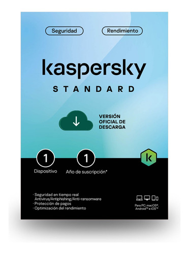 Kaspersky Standard 10 Disp 1 Año Antivirus Descargable