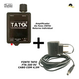 Amplificador De Fone Retorno Tato +fonte Com Nota E