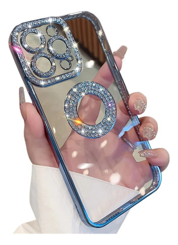 Funda De Lujo Con Purpurina De Diamantes For iPhone Mujer