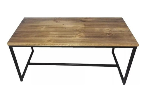 Mesa Ratona Hierro Madera Estilo Industrial