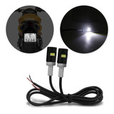 Par Parafuso Placa Led Carro Moto Titan 150 Super Branco