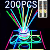 Pack 200 Pulseras Luminosas Fluorescentes Con Union Tik*tok