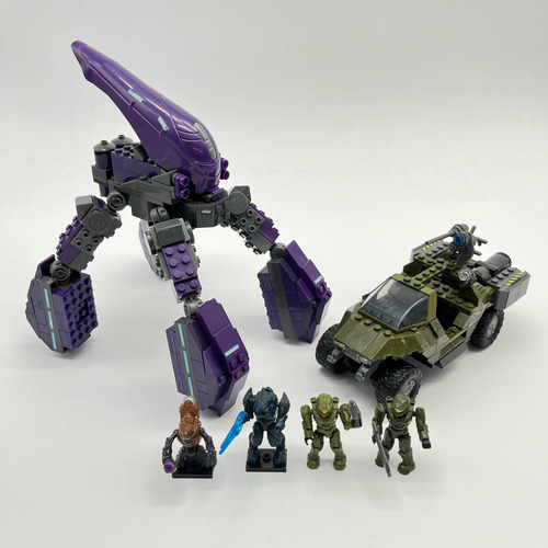 Halo Mega Bloks Locust Vs Warthog Set Armado