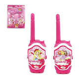 Brinquedo Walkie Talkie Rádio Infantil Girls Rosa Meninas