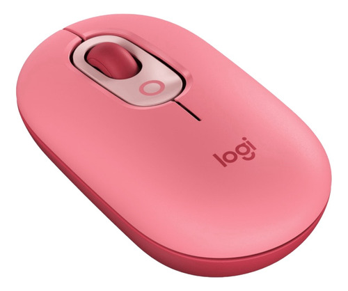 Mouse Inalámbrico Raton Portátil Logi Ergonómico Usb -rosado