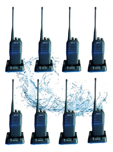 8 Radios Portátil Inalámbricos 400-470mhz Resistente Al Agua