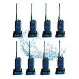 8 Radios Portátil Inalámbricos 400-470mhz Resistente Al Agua