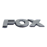 Insignia Letras Volkswagen Fox Cromada Baul Trasero