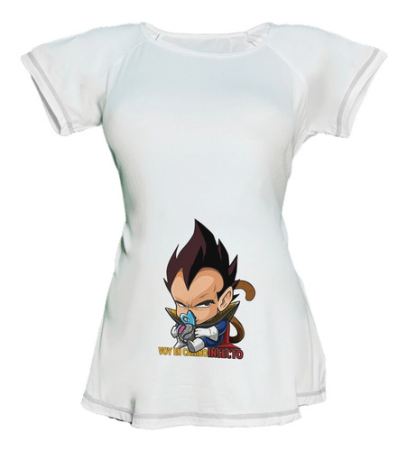 Blusa Para Embarazo Ranglan - Dragon Ball Diseños De Vegeta