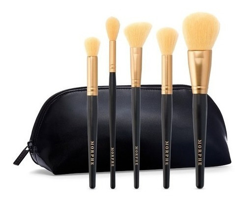 Set De 5 Brochas De Maquillaje Morphe Complexion Crew Negro