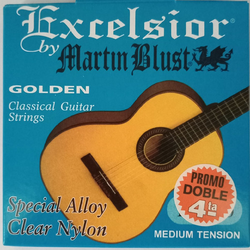 Encordado Guitarra Criolla Excelsior Golden. Doble 4ta