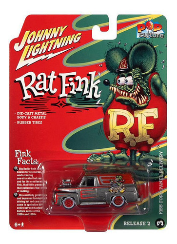 Ford Panel Rat Fink 1955 R2 2022 1:64 Johnny Lightning