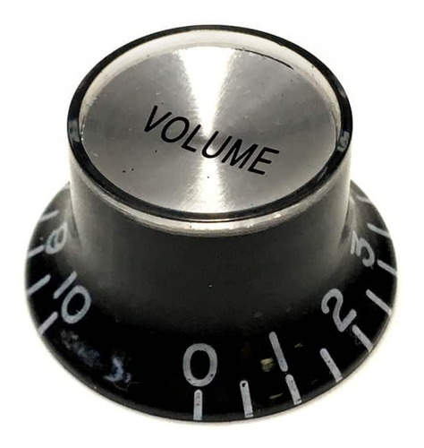Knob Top Hat Reflector Black/silver Volume