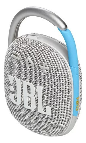 Caixa De Som Jbl Clip4 Eco Prova D'água Portátil Cor Branco