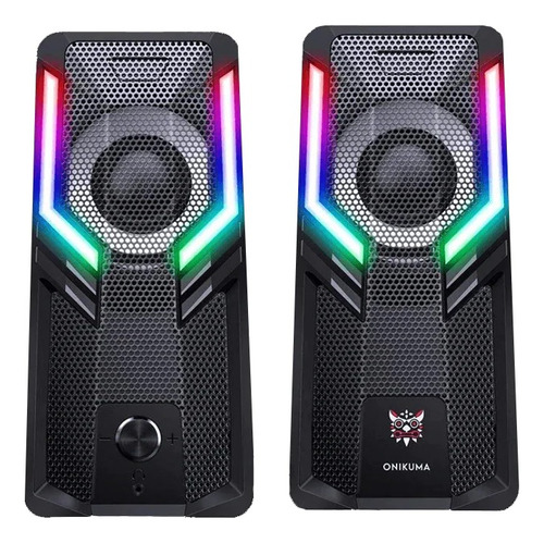 Altavoz Para Pc Parlantes Gamer Onikuma G6 Rgb 5w Negro