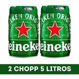 Cerveja Heineken - Kit 02 Barris (5l) 10 Litros Chopp Lager