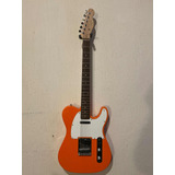 Guitarra Squier Telecaster, Color Naranja, Seminueva