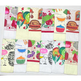 Set 12 Paños De Cocina Toalla Estampados Polar