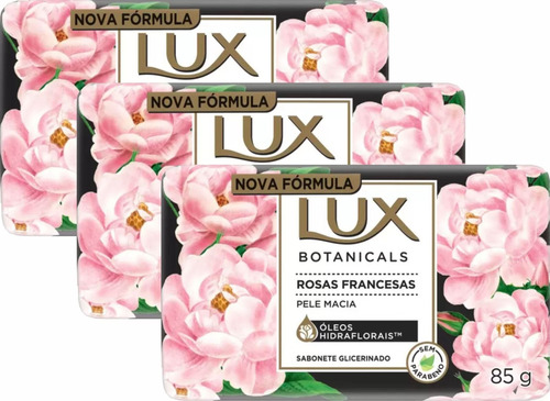 Sabonete Em Barra Lux 85g Rosas Francesas Pack C/3 Wxz