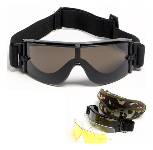 3 Lentes Tácticas Militares Mica Y Accesorios Originales K_1