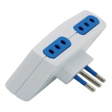 Adaptador Enchufe Blanco Macho 4 En 1 250(v) 10(a) 1500(w)