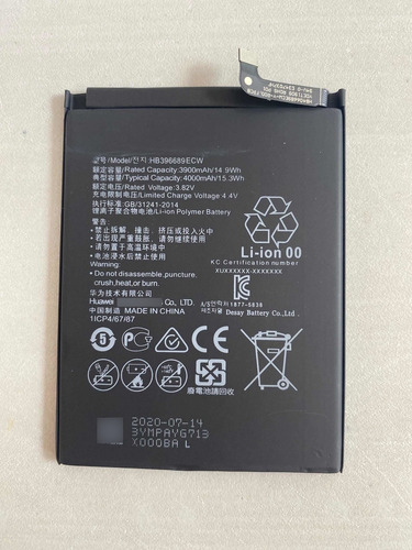 Batería Pila Huawei Y6 2019 Hb396689ecw Y6 Pro