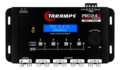 Processador Taramps Pro 2.4 D Dynamic Limiter Crossover 2.4d