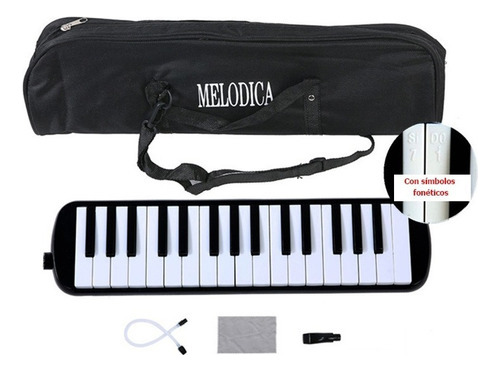 Melodica De 32 Teclas Estuche De Tela Suave Varios Colores