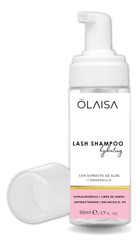 Lash Shampoo Profesional Olaisa Para Pestañas Y Cejas 50ml