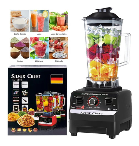 Licuadora Professional Blender Limpieza Automática 4500w 2l