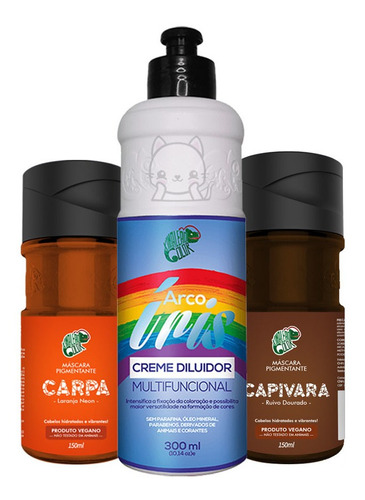 Kit Carpa + Capivara + Diluidor 300ml - Kamaleão Color