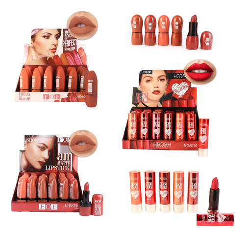 Media Caja 12 Labiales Matte Mayoreo Hermosos Surtidos