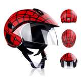 Casco Para Niños Diseño Cerrado C/mica Transparente Dot