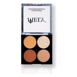 Paleta Maquillaje Contorno Rubor Iluminador Mely Caobamakeup