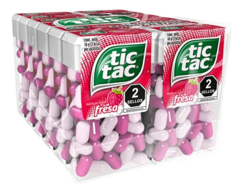 Ferrero Tic Tac Pastillas Sabor Fresa 12pz 174g