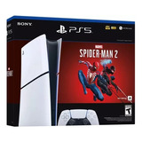 Sony Playstation 5 Slim - 1tb - Spider Man 2 - Cor Branco - Mídia Digital