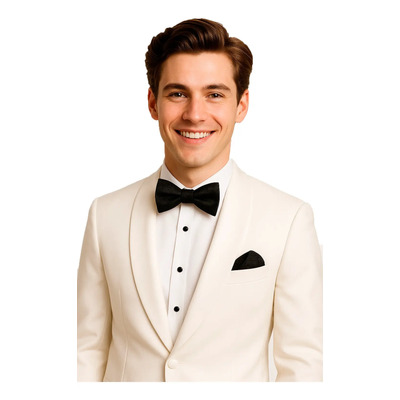 Moño Diseño Con Pañuelo Corbata Pajarita Smoking Boda Evento Negro 12 Cm
