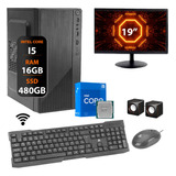 Computador Core I5 3°geração 16gb Ssd480 Monitor 19 Completo