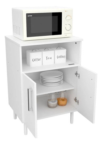 Mueble Porta Microondas Alacena Cocina Melamina Organizador 