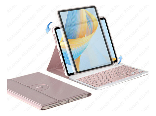 Funda Rotativa Con Teclado For iPad Pro 11 2022/2021/2020