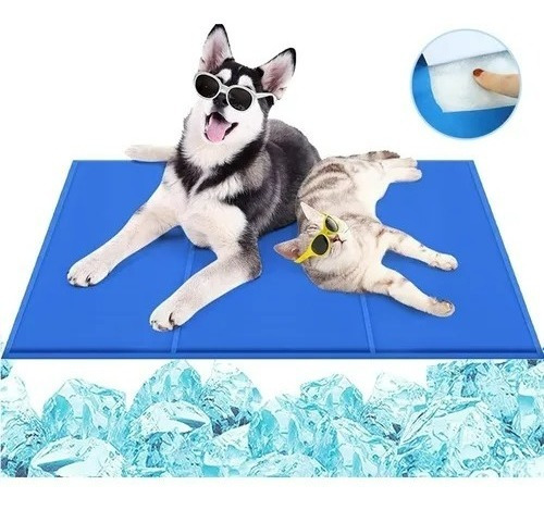 Manta Refrescante Mascotas Alfombra Cooling Perro-gato 65x50