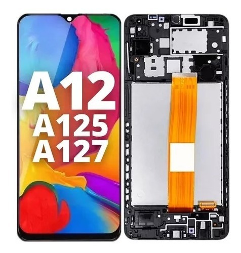 Modulo Display Touch Pantalla Compatible Samsung A12 C/marco